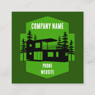 Carte De Visite Carré Livraison Conteneur Home