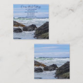 Carte De Visite Carré Location de vacances à Ocean Rock Beach House (Devant / Derrière)
