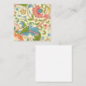 Carte De Visite Carré Lodden Motif (1884) Par William Morris (Devant / Derrière)