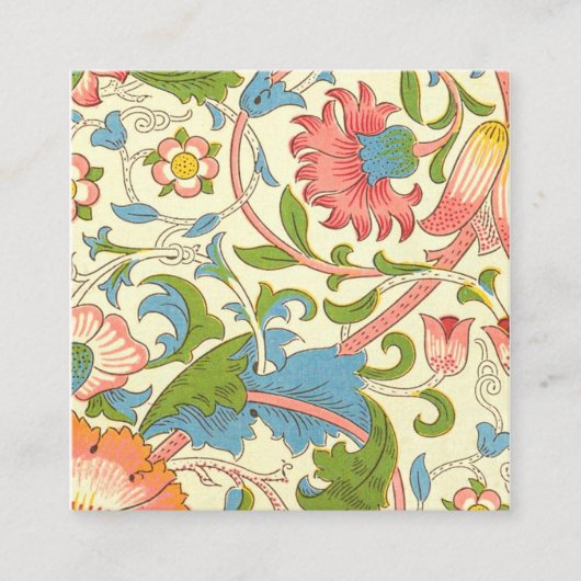 Carte De Visite Carré Lodden Motif (1884) Par William Morris (Devant)