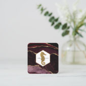 Carte De Visite Carré logo (Debout devant)