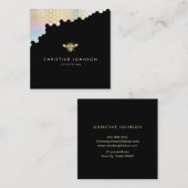 Carte De Visite Carré logo abeille (Devant / Derrière)