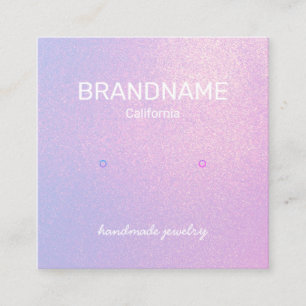 Carte De Visite Carré Logo d'affichage des textures dégradées de couleur