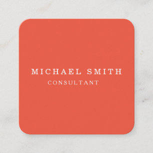 Carte De Visite Carré Logo de code QR moderne personnalisé minimaliste
