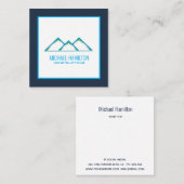 Carte De Visite Carré Logo de construction immobilière moderne professio (Devant / Derrière)