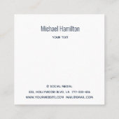 Carte De Visite Carré Logo de construction immobilière moderne professio (Dos)