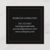 Carte De Visite Carré Logo de Home Architect (Dos)