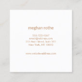 Carte De Visite Carré Logo de la bille de Tricot Knitters (Dos)