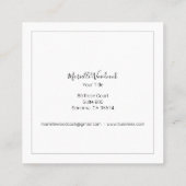 Carte De Visite Carré Logo De L'Abee Et Du Laurel De La Couronne (Dos)