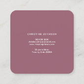 Carte De Visite Carré logo de l'hippocampe sur l'agneau à broussailles (Dos)