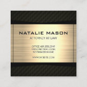 Carte De Visite Carré Logo Droit et Ordre | Procureur (Dos)