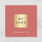 Carte De Visite Carré Logo Dusty Earth code QR (Devant)