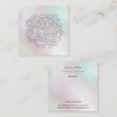 Carte De Visite Carré Logo Holographique de dispersion des papillons de  (Devant / Derrière)