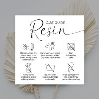 Logo minimaliste Epoxy Resin Care Guide Merci