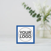 CARTE DE VISITE CARRÉ LOGO MODERNE (Debout devant)