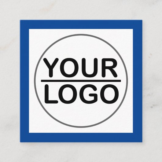 CARTE DE VISITE CARRÉ LOGO MODERNE (Devant)