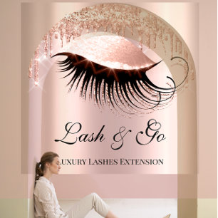 Carte De Visite Carré Logo personnalisé de l'artiste de maquillage Eyel