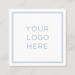 Carte De Visite Carré Logo personnalisé professionnel Simple et minima
