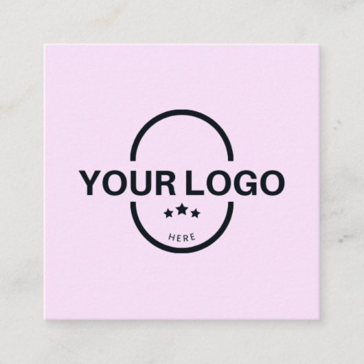 Carte De Visite Carré Logo professionnel (Devant)