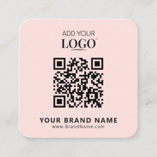 Carte De Visite Carré Logo professionnel minimaliste moderne tendance ro