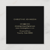 Carte De Visite Carré logo queen bee (Dos)