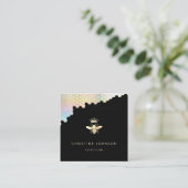 Carte De Visite Carré logo queen bee (Debout devant)