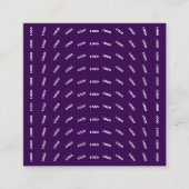 Carte De Visite Carré Logo unique ou tout Motif d'image téléchargé | Pou (Devant)