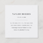 Carte De Visite Carré Logo Watercolor Mountain (Dos)