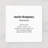 Carte De Visite Carré Lot de fraises rouges juteuses (Dos)