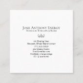 Carte De Visite Carré *~* Lotus Gold Pastel Nebula Galaxy Universe AP3 (Dos)