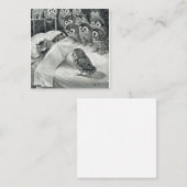 Carte De Visite Carré Louis Wain Cat Nightmare (Devant / Derrière)