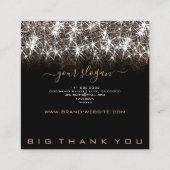 Carte De Visite Carré L'ouverture d'une entreprise a des répercussions s (Dos)