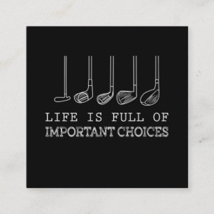 Carte De Visite Carré Lover  La Vie Est Pleine De Choix Importants