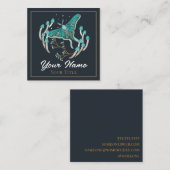 Carte De Visite Carré Luna Moth (Devant / Derrière)