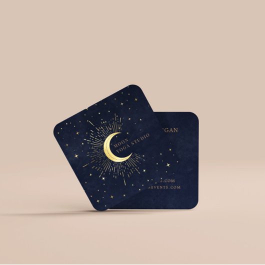 Carte De Visite Carré Lune céleste