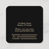 Carte De Visite Carré Lune céleste (Dos)