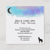 Carte De Visite Carré *~* Lune Cosmic ~ Howling Wolf Rainbow Shaman  (Dos)