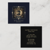 Carte De Visite Carré Lune mystique céleste (Devant / Derrière)