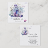 Carte De Visite Carré L'univers de cosmos de ciel de *~* tient le (Devant / Derrière)