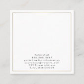 Carte De Visite Carré Lux simple (Dos)