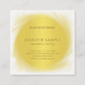 Carte De Visite Carré Luxe créatif de conception de sembler chic (Dos)