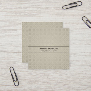 Carte De Visite Carré Luxe en soie élégant moderne de mandataire de