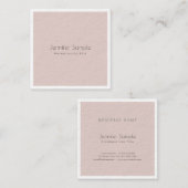 Carte De Visite Carré Luxe fascinant moderne élégant de conception à la (Devant / Derrière)