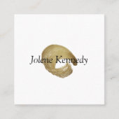 Carte De Visite Carré Luxe Faux Or Rustique Élégant Moderne Minimal (Devant)