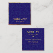 Luxe Gold Blue Floral Professional