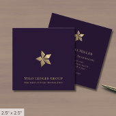 Carte De Visite Carré Luxe moderne violet