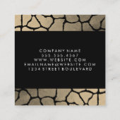 Carte De Visite Carré Luxe Motif (Dos)