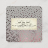 Carte De Visite Carré Luxe Speckled Motif (Dos)