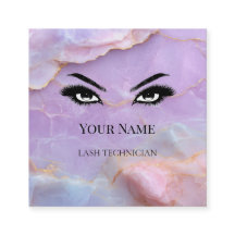 Luxury Pastel Marble Lash Artist  