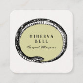 Carte De Visite Carré Macabre Serpent (Devant)